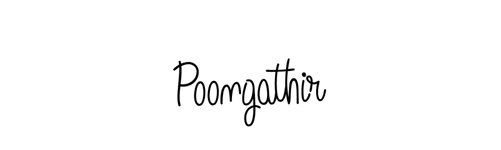 How to make Poongathir name signature. Use Angelique-Rose-font-FFP style for creating short signs online. This is the latest handwritten sign. Poongathir signature style 5 images and pictures png