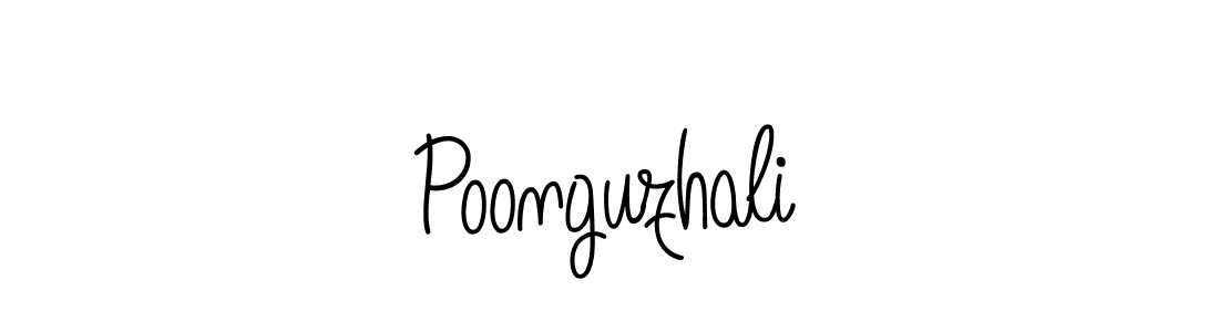 Design your own signature with our free online signature maker. With this signature software, you can create a handwritten (Angelique-Rose-font-FFP) signature for name Poonguzhali. Poonguzhali signature style 5 images and pictures png