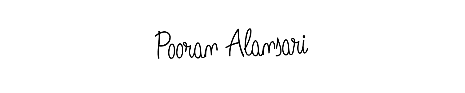 You can use this online signature creator to create a handwritten signature for the name Pooran Alansari. This is the best online autograph maker. Pooran Alansari signature style 5 images and pictures png