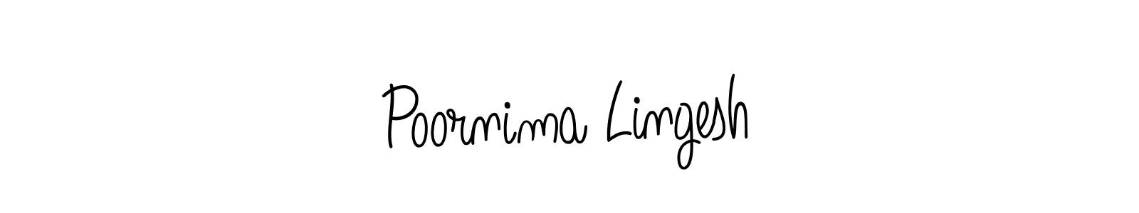Make a beautiful signature design for name Poornima Lingesh. Use this online signature maker to create a handwritten signature for free. Poornima Lingesh signature style 5 images and pictures png
