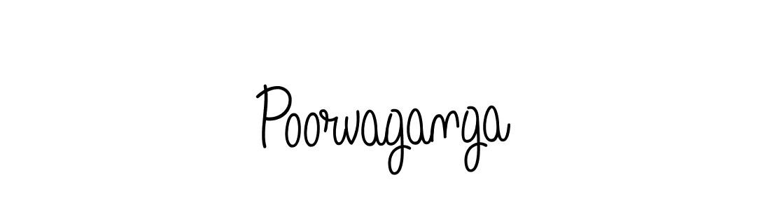 Also we have Poorvaganga name is the best signature style. Create professional handwritten signature collection using Angelique-Rose-font-FFP autograph style. Poorvaganga signature style 5 images and pictures png