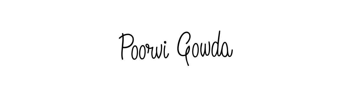 Check out images of Autograph of Poorvi Gowda name. Actor Poorvi Gowda Signature Style. Angelique-Rose-font-FFP is a professional sign style online. Poorvi Gowda signature style 5 images and pictures png