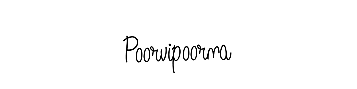 Create a beautiful signature design for name Poorvipoorna. With this signature (Angelique-Rose-font-FFP) fonts, you can make a handwritten signature for free. Poorvipoorna signature style 5 images and pictures png