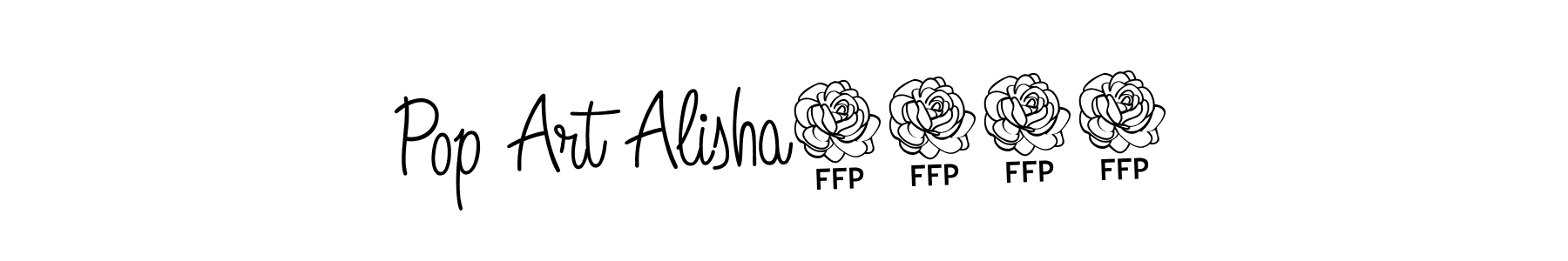Use a signature maker to create a handwritten signature online. With this signature software, you can design (Angelique-Rose-font-FFP) your own signature for name Pop Art Alisha2011. Pop Art Alisha2011 signature style 5 images and pictures png