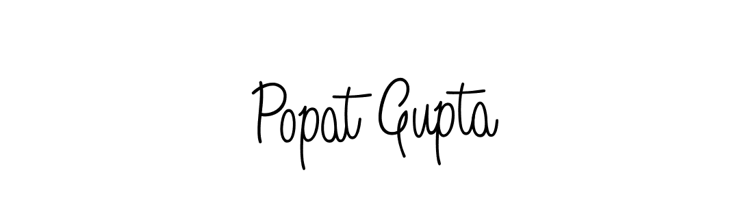 How to make Popat Gupta name signature. Use Angelique-Rose-font-FFP style for creating short signs online. This is the latest handwritten sign. Popat Gupta signature style 5 images and pictures png