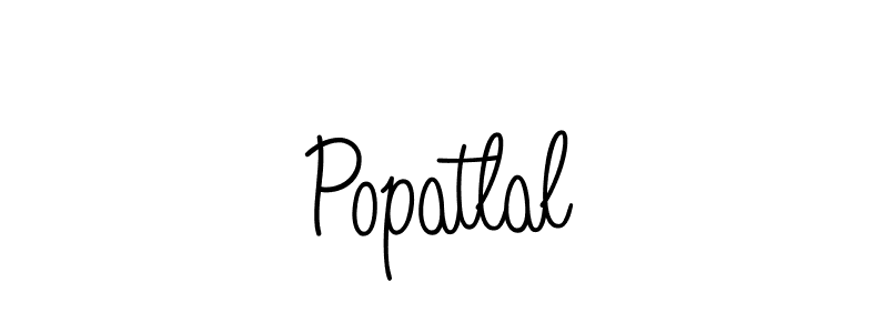 Make a beautiful signature design for name Popatlal. With this signature (Angelique-Rose-font-FFP) style, you can create a handwritten signature for free. Popatlal signature style 5 images and pictures png