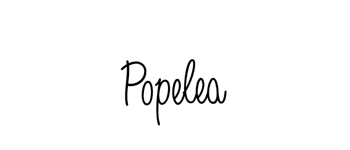 How to make Popelea name signature. Use Angelique-Rose-font-FFP style for creating short signs online. This is the latest handwritten sign. Popelea signature style 5 images and pictures png