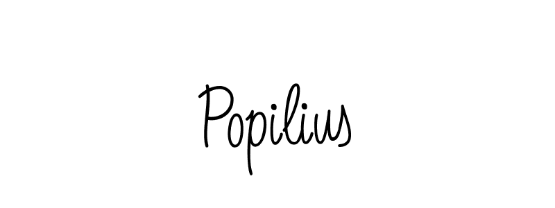 Use a signature maker to create a handwritten signature online. With this signature software, you can design (Angelique-Rose-font-FFP) your own signature for name Popilius. Popilius signature style 5 images and pictures png