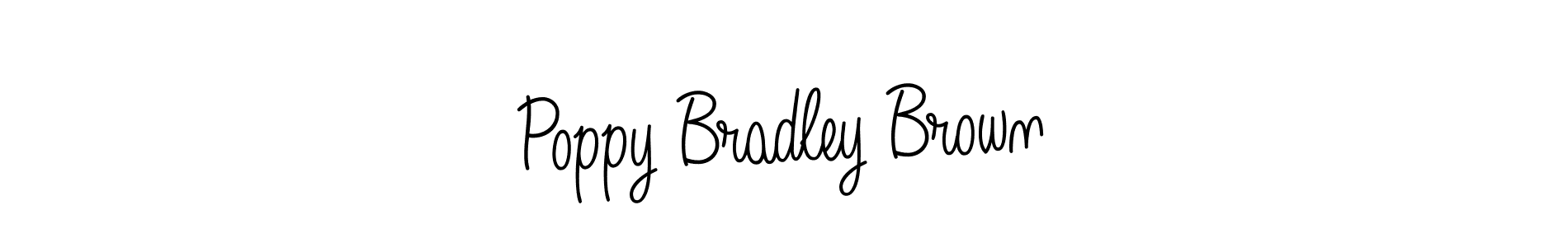 Use a signature maker to create a handwritten signature online. With this signature software, you can design (Angelique-Rose-font-FFP) your own signature for name Poppy Bradley Brown. Poppy Bradley Brown signature style 5 images and pictures png