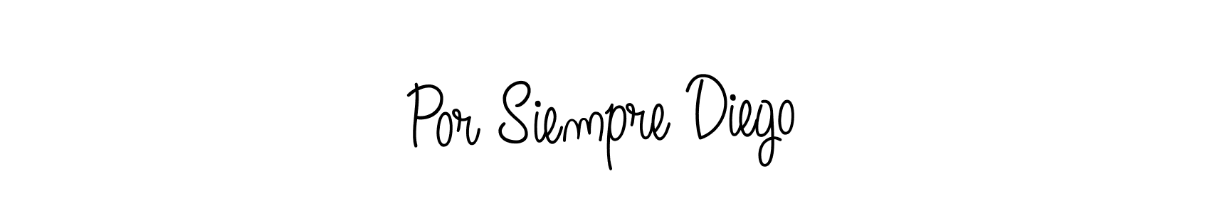 Once you've used our free online signature maker to create your best signature Angelique-Rose-font-FFP style, it's time to enjoy all of the benefits that Por Siempre Diego name signing documents. Por Siempre Diego signature style 5 images and pictures png