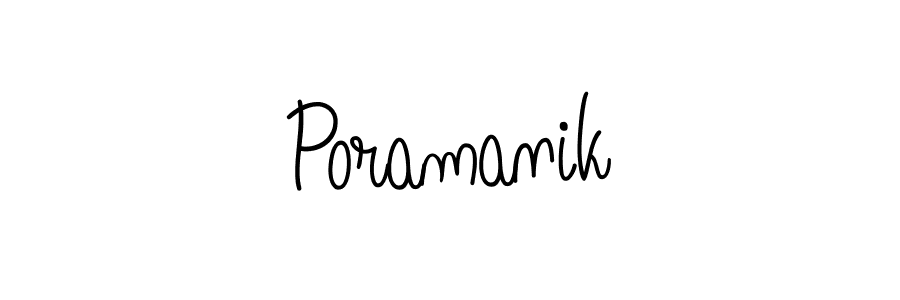 if you are searching for the best signature style for your name Poramanik. so please give up your signature search. here we have designed multiple signature styles  using Angelique-Rose-font-FFP. Poramanik signature style 5 images and pictures png