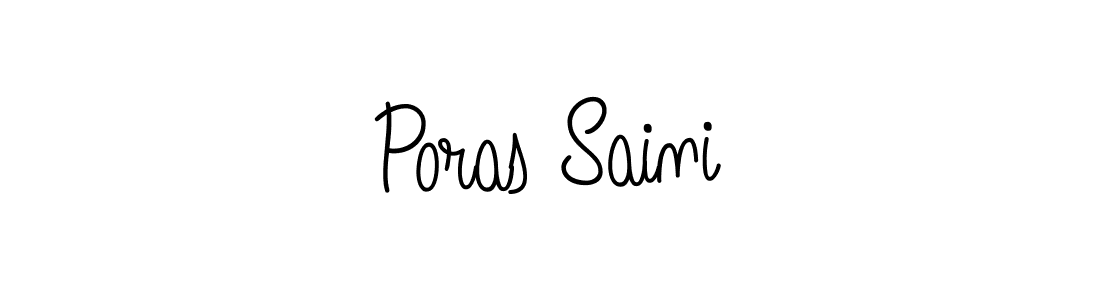 How to Draw Poras Saini signature style? Angelique-Rose-font-FFP is a latest design signature styles for name Poras Saini. Poras Saini signature style 5 images and pictures png