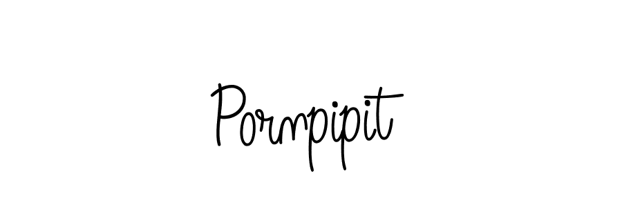 Design your own signature with our free online signature maker. With this signature software, you can create a handwritten (Angelique-Rose-font-FFP) signature for name Pornpipit. Pornpipit signature style 5 images and pictures png