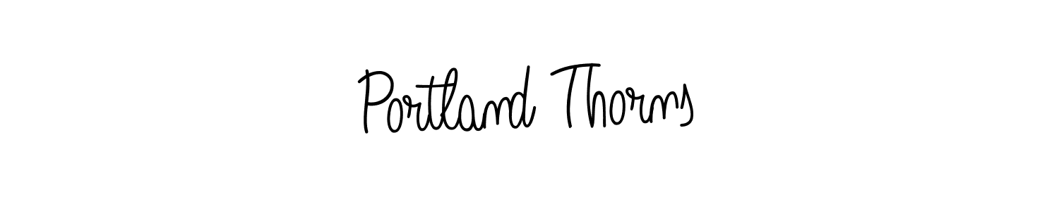 How to make Portland Thorns signature? Angelique-Rose-font-FFP is a professional autograph style. Create handwritten signature for Portland Thorns name. Portland Thorns signature style 5 images and pictures png