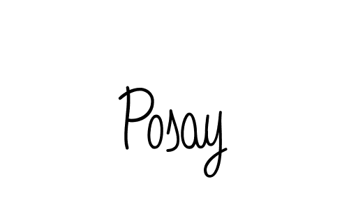 Create a beautiful signature design for name Posay. With this signature (Angelique-Rose-font-FFP) fonts, you can make a handwritten signature for free. Posay signature style 5 images and pictures png