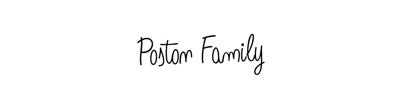 Make a beautiful signature design for name Poston Family. Use this online signature maker to create a handwritten signature for free. Poston Family signature style 5 images and pictures png