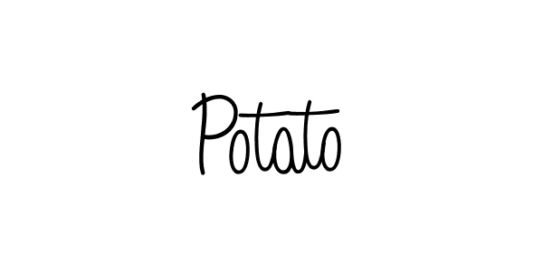 Potato stylish signature style. Best Handwritten Sign (Angelique-Rose-font-FFP) for my name. Handwritten Signature Collection Ideas for my name Potato. Potato signature style 5 images and pictures png