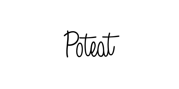 Make a beautiful signature design for name Poteat. Use this online signature maker to create a handwritten signature for free. Poteat signature style 5 images and pictures png