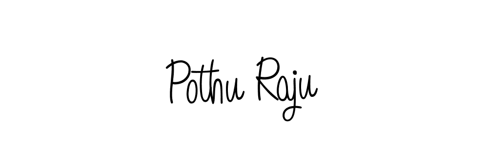 Make a beautiful signature design for name Pothu Raju. With this signature (Angelique-Rose-font-FFP) style, you can create a handwritten signature for free. Pothu Raju signature style 5 images and pictures png