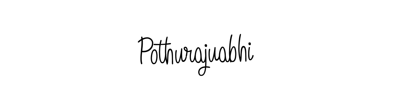 How to make Pothurajuabhi signature? Angelique-Rose-font-FFP is a professional autograph style. Create handwritten signature for Pothurajuabhi name. Pothurajuabhi signature style 5 images and pictures png