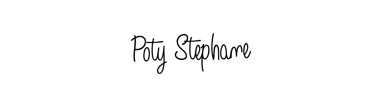 How to Draw Poty Stephane signature style? Angelique-Rose-font-FFP is a latest design signature styles for name Poty Stephane. Poty Stephane signature style 5 images and pictures png