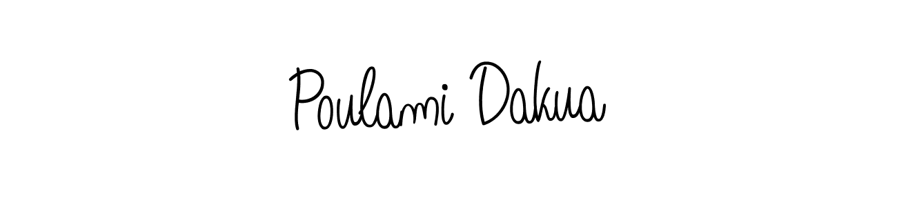 Also You can easily find your signature by using the search form. We will create Poulami Dakua name handwritten signature images for you free of cost using Angelique-Rose-font-FFP sign style. Poulami Dakua signature style 5 images and pictures png