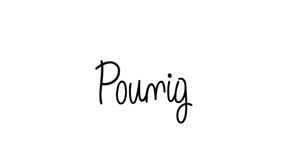 Here are the top 10 professional signature styles for the name Pounig. These are the best autograph styles you can use for your name. Pounig signature style 5 images and pictures png