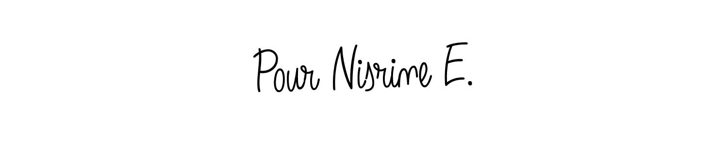 Once you've used our free online signature maker to create your best signature Angelique-Rose-font-FFP style, it's time to enjoy all of the benefits that Pour Nisrine E. name signing documents. Pour Nisrine E. signature style 5 images and pictures png