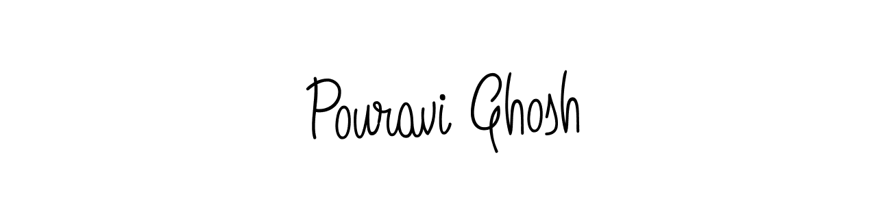 Also we have Pouravi Ghosh name is the best signature style. Create professional handwritten signature collection using Angelique-Rose-font-FFP autograph style. Pouravi Ghosh signature style 5 images and pictures png
