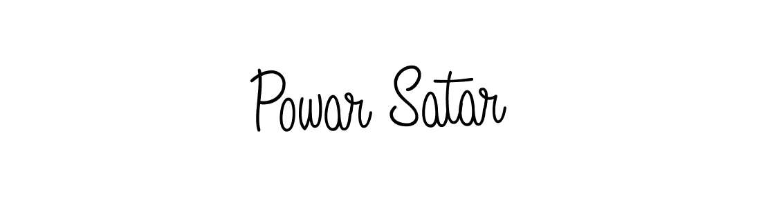 Make a beautiful signature design for name Powar Satar. With this signature (Angelique-Rose-font-FFP) style, you can create a handwritten signature for free. Powar Satar signature style 5 images and pictures png