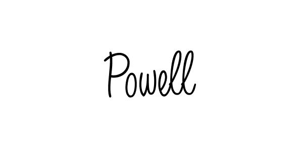 Powell stylish signature style. Best Handwritten Sign (Angelique-Rose-font-FFP) for my name. Handwritten Signature Collection Ideas for my name Powell. Powell signature style 5 images and pictures png