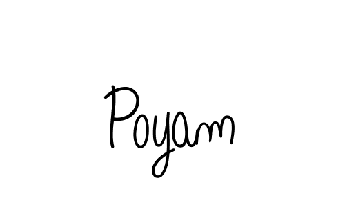 Once you've used our free online signature maker to create your best signature Angelique-Rose-font-FFP style, it's time to enjoy all of the benefits that Poyam name signing documents. Poyam signature style 5 images and pictures png