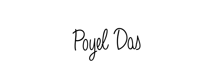 Design your own signature with our free online signature maker. With this signature software, you can create a handwritten (Angelique-Rose-font-FFP) signature for name Poyel Das. Poyel Das signature style 5 images and pictures png