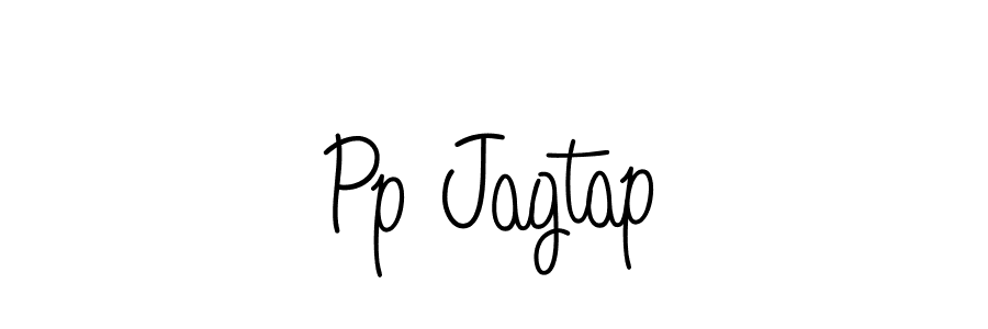 You should practise on your own different ways (Angelique-Rose-font-FFP) to write your name (Pp Jagtap) in signature. don't let someone else do it for you. Pp Jagtap signature style 5 images and pictures png