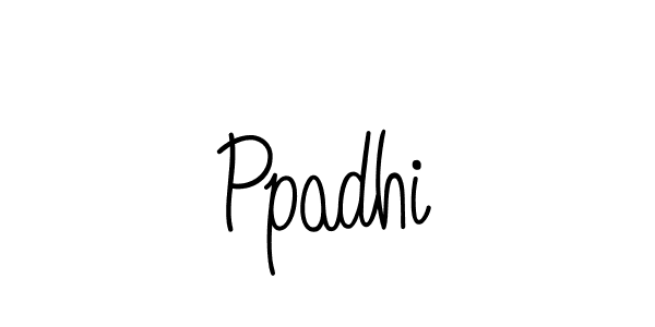 Make a beautiful signature design for name Ppadhi. With this signature (Angelique-Rose-font-FFP) style, you can create a handwritten signature for free. Ppadhi signature style 5 images and pictures png