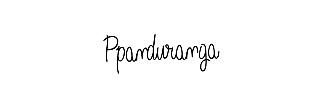 Use a signature maker to create a handwritten signature online. With this signature software, you can design (Angelique-Rose-font-FFP) your own signature for name Ppanduranga. Ppanduranga signature style 5 images and pictures png