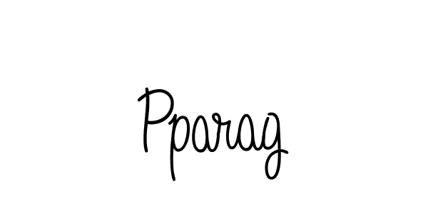 Pparag stylish signature style. Best Handwritten Sign (Angelique-Rose-font-FFP) for my name. Handwritten Signature Collection Ideas for my name Pparag. Pparag signature style 5 images and pictures png