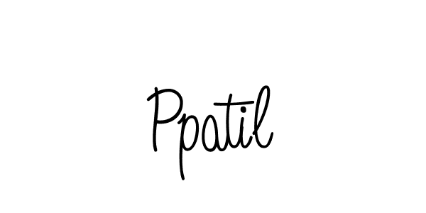 You should practise on your own different ways (Angelique-Rose-font-FFP) to write your name (Ppatil) in signature. don't let someone else do it for you. Ppatil signature style 5 images and pictures png