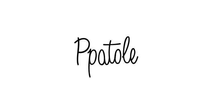 Ppatole stylish signature style. Best Handwritten Sign (Angelique-Rose-font-FFP) for my name. Handwritten Signature Collection Ideas for my name Ppatole. Ppatole signature style 5 images and pictures png