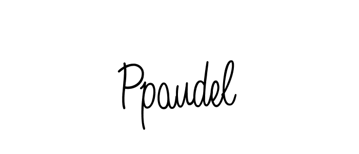 Make a beautiful signature design for name Ppaudel. With this signature (Angelique-Rose-font-FFP) style, you can create a handwritten signature for free. Ppaudel signature style 5 images and pictures png