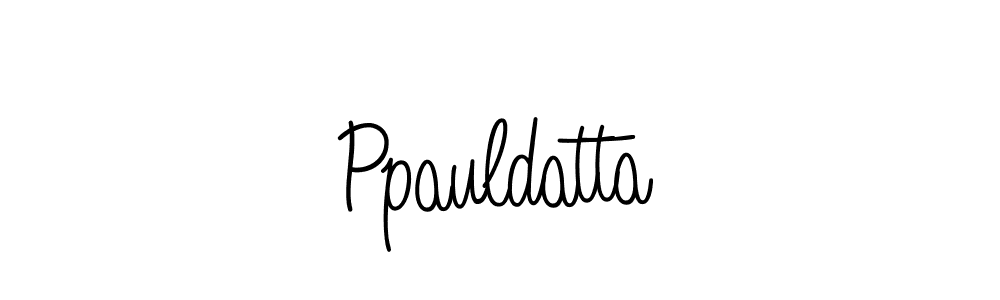 Design your own signature with our free online signature maker. With this signature software, you can create a handwritten (Angelique-Rose-font-FFP) signature for name Ppauldatta. Ppauldatta signature style 5 images and pictures png