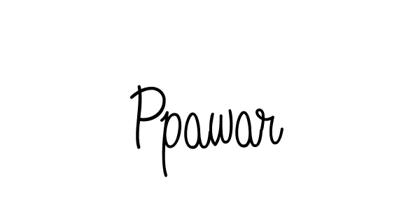 How to make Ppawar name signature. Use Angelique-Rose-font-FFP style for creating short signs online. This is the latest handwritten sign. Ppawar signature style 5 images and pictures png