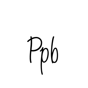 Ppb stylish signature style. Best Handwritten Sign (Angelique-Rose-font-FFP) for my name. Handwritten Signature Collection Ideas for my name Ppb. Ppb signature style 5 images and pictures png