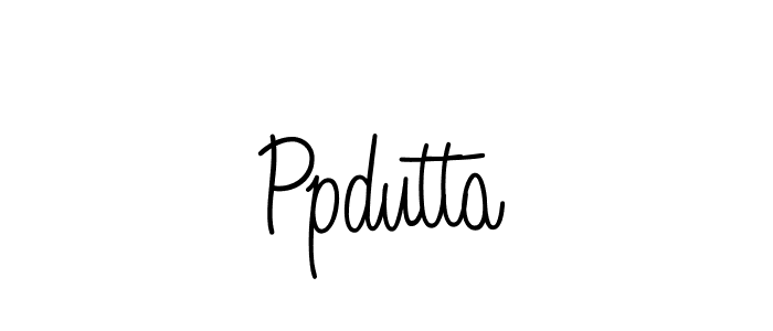 How to make Ppdutta signature? Angelique-Rose-font-FFP is a professional autograph style. Create handwritten signature for Ppdutta name. Ppdutta signature style 5 images and pictures png