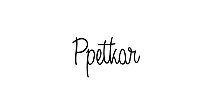 How to make Ppetkar signature? Angelique-Rose-font-FFP is a professional autograph style. Create handwritten signature for Ppetkar name. Ppetkar signature style 5 images and pictures png