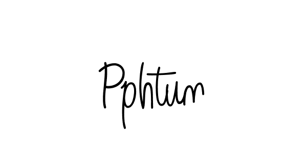 Use a signature maker to create a handwritten signature online. With this signature software, you can design (Angelique-Rose-font-FFP) your own signature for name Pphtun. Pphtun signature style 5 images and pictures png