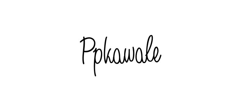 You should practise on your own different ways (Angelique-Rose-font-FFP) to write your name (Ppkawale) in signature. don't let someone else do it for you. Ppkawale signature style 5 images and pictures png