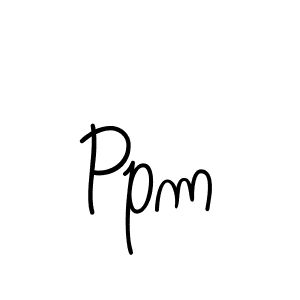 How to make Ppm name signature. Use Angelique-Rose-font-FFP style for creating short signs online. This is the latest handwritten sign. Ppm signature style 5 images and pictures png