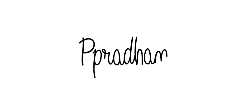 You should practise on your own different ways (Angelique-Rose-font-FFP) to write your name (Ppradhan) in signature. don't let someone else do it for you. Ppradhan signature style 5 images and pictures png