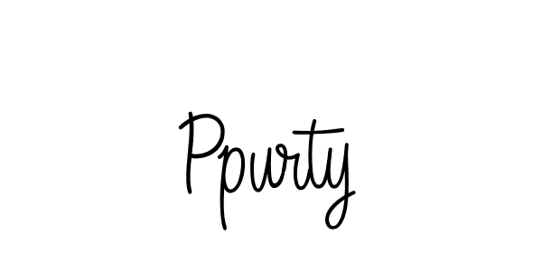 Create a beautiful signature design for name Ppurty. With this signature (Angelique-Rose-font-FFP) fonts, you can make a handwritten signature for free. Ppurty signature style 5 images and pictures png